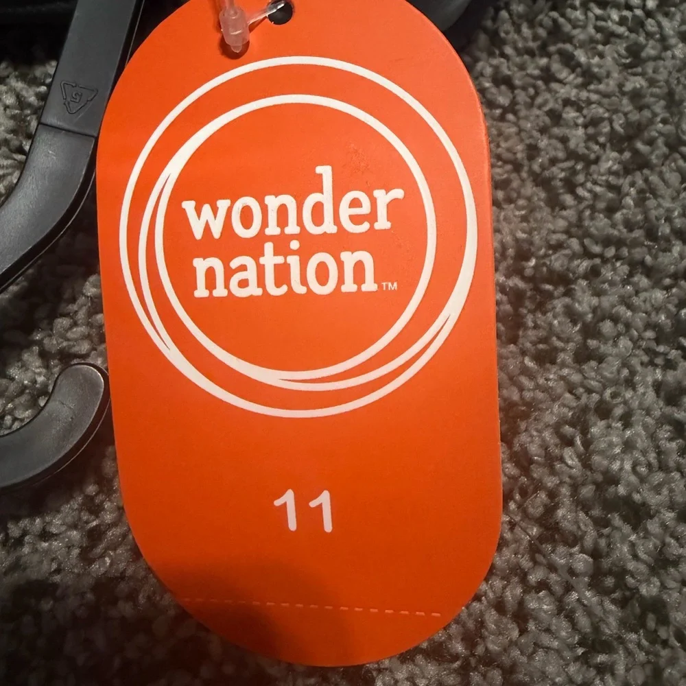 Wonder Nation Closed Toe Sandals Kids 11 Olive Green NWT Athletic Water Shoes